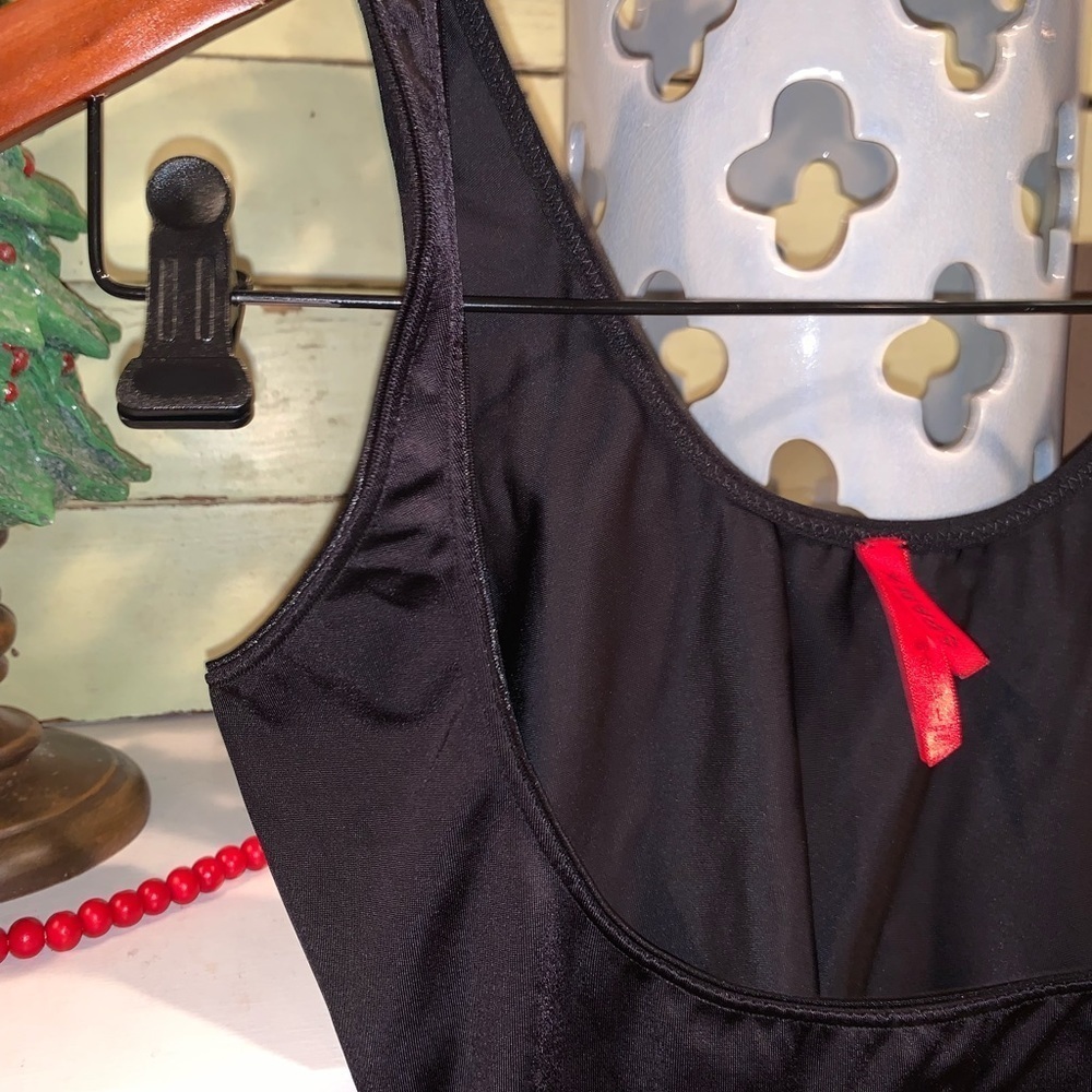 SPANX Black Scoop Neck Open Bust Shape Wear Cami Tank Women’s Size Large - Picture 4 of 6